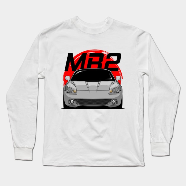 Silver MR2 W30 Long Sleeve T-Shirt by GoldenTuners